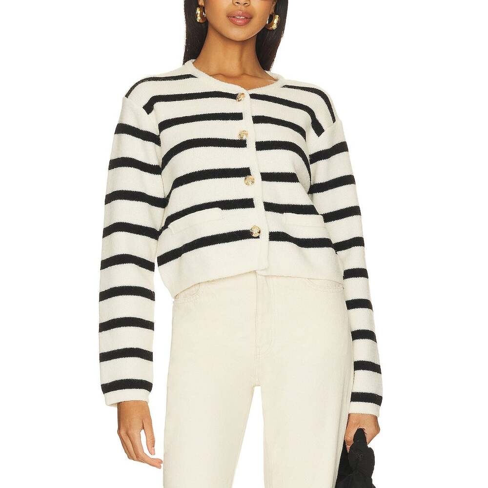 Line & Dot Classic Multicolor Benni Stripe Cardigan Size XS